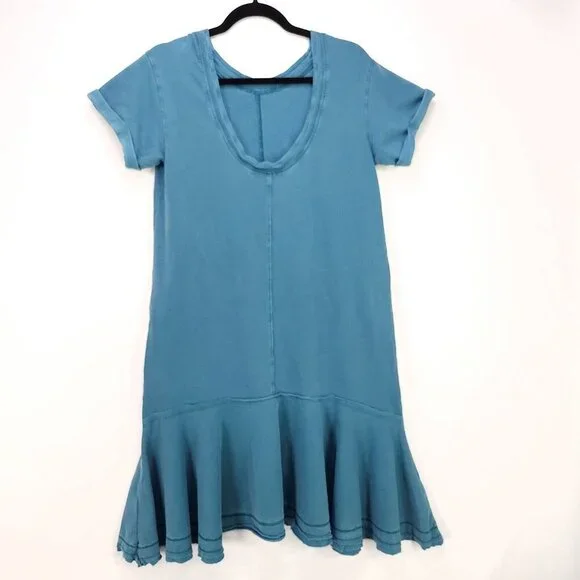 Saturday Sunday Anthropologie Joella Midi Dress Flowy Oversized Pockets Small - Picture 3 of 14